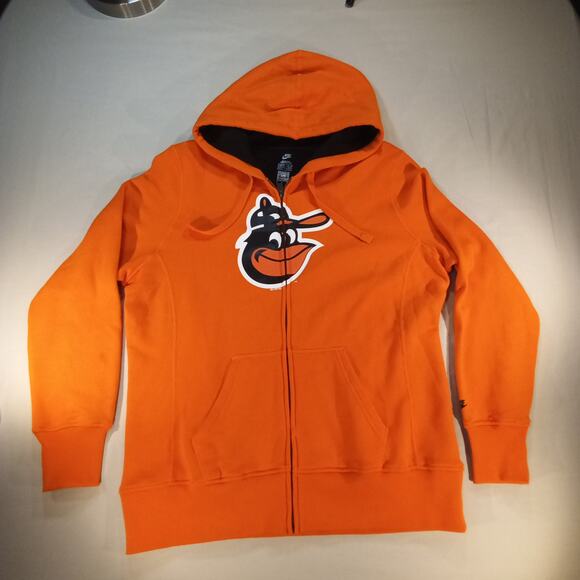 Nike Baltimore Orioles Full Zip Hoodie Orange Cooperstown Collection Men’s XL - Picture 2 of 7